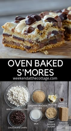 an image of oven baked s'mores recipe