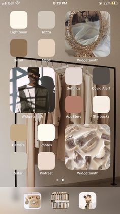 the color palette is neutral and has different shades