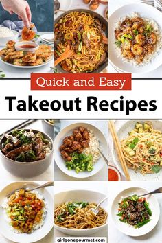 quick and easy takeout recipes that are perfect for busy weeknights or any time of the day