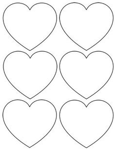 four hearts cut out into the shape of each other