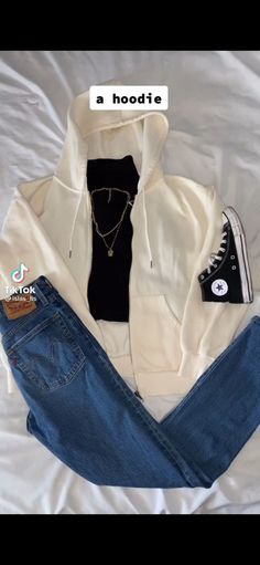 Blue Flared Jeans Outfit, White Zip Up Hoodie Outfit, Blue Flare Jeans Outfit, Zip Up Hoodie Outfit Aesthetic, Blue Jeans Outfit Winter, Blue Hoodie Outfit, White Hoodie Outfit, Dark Blue Jeans Outfit, Zip Hoodie Outfit