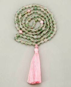 Meditation Mala Rose Quartz Counter, Meditation Beads Mala, Green Aventurine Stone, Mala Jewelry, Quartz Counter, Mala Meditation, Aventurine Stone, 108 Mala Beads, Crystal Healing Stones