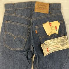 Levi’s denim 505 pants Size: 28" x 32" 1970s orange tab Levi's Retro Bottoms With Five Pockets, Vintage Levi's Jeans, Levi's Vintage Cotton Jeans, Classic Levi's Denim Pants, Vintage Levi's Bottoms With Pockets, Vintage Levi's Straight Leg Bottoms, Retro Levi's Rigid Denim Jeans, Vintage Levi Pants, Levi's Retro Rigid Denim Jeans