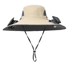 PRICES MAY VARY. Solar Fan Outdoor Hat:This upgraded wide-brimmed solar fan outdoor fishing hat can be worn on your head to free your hands. The brim of the hat is built-in upgraded dual mini fans with high performance motor motors, the motor speed can reach 5000 rpm, there are also 3 wind speeds freely adjustable, each fan has 7 blades, which can cool down your face or back quickly Material:The men's fishing hat is made of nylon/polyester and eva, it also features two breathable mesh, which ens Breathable Bucket Hat For Fishing, Windproof Bucket Sun Hat For Outdoor Activities, Windproof Bucket Hat For Outdoor Activities, Durable Bucket Hat For Outdoor, Windproof Wide Brim Bucket Hat For Hiking, Windproof Wide Brim Sun Hat For Beach, Wide Brim Windproof Sun Hat For The Beach, Summer Windproof Sun Hat For Hiking, Durable Visor Sun Hat For Camping