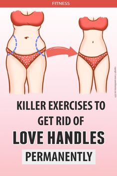 two women in bikinis with the words killer exercises to get rid of love handles permanently