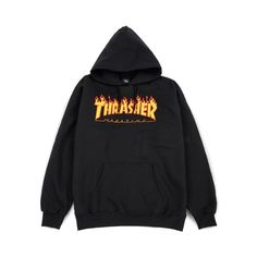 Thrasher Magazine Flame Hoodie from bigboze.com This hoodie is Made To Order, one by one printed so we can control the quality. Flame Hoodie, Logo Hoodies