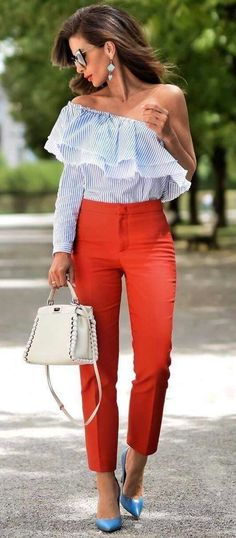 Summer Office Style, Office Fashion Summer, Valentines Day Outfits, Modeling Outfits, Interesting Outfits, How To Wear Leggings, Cool Girl Style, Stylish Jumpsuit, Summer Office