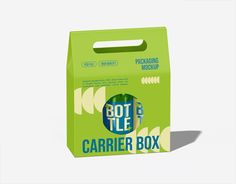 Windowed Carrier Box Packaging Mockup