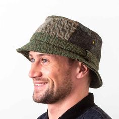 Patchwork Style This crushable tweed walking hat is made from 100% Donegal tweed. We sometimes call it a fishing hat. One thing for sure is that it's the ideal accessory for an outdoor pursuit. The patchwork hat is always an interesting choice as no two hats are the same!  - Crushable for your pocket - 100% Donegal tweed - Handmade in Ireland - Dry clean only To see our entire collection of Hats & Caps, click here: https://www.etsy.com/ie/shop/GiftsofIrelandCrafts?ref=simple-shop-header-name&lis Patchwork Hat, Deerstalker Hat, Style Bucket Hat, Donegal Tweed, Plaid Shirt Men, Irish Gifts, Fishing Hat, Flat Cap, Green Tones