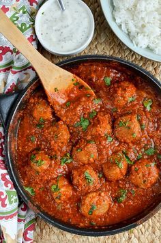 #foodie, #recipes, #cooking, #food inspiration Moroccan Lamb Meatballs, Lamb Mince Recipes, Lamb Meatballs Greek, Food Savoury, Curry Meatballs, Meatball Sauce, Jamaican Food, Lamb Meatballs, Lamb Dishes