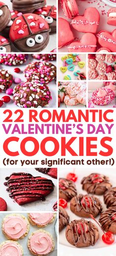 Valentine’s Day Cookies – Love-filled and easy to make, these Valentine’s Day cookies are sure to make your loved one feel loved and appreciated. Try some of the most romantic, delicious and pretty cookie recipes for a memorable celebration. Valentine's Day sweets, Valentine's Day cookie recipes, Valentine's Day desserts, Valentine's Day treats, heart shaped cookies, heart cookies. Cookies Recipes Valentines Day, Valentine Easy Desserts, Valentines Day Baked Goods, February Desserts, Valentine Baking, Valentines Day Recipes, Valentine's Day Sweets, Valentines Day Cookie Recipe