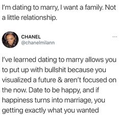 a tweet with the caption'i'm dating to marry, i want