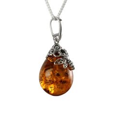 This lovely piece of jewellery is one that will get noticed. This sterling silver pendant is set with genuine Baltic honey amber and features a bee sat on a flower. It is the ideal piece if you are looking for amber that touches the skin. The pendant has a 33 mm drop and comes with a sterling silver 18 inch chain. Comes complete in a gift box. Please see my shop for matching earringsSee our bee range, including our new opal bees:https://www.etsy.com/uk/shop/gotcharm?ref=l2-about-shopname§ion_id= Affordable Amber Necklace For Gifts, Luxury Amber Sterling Silver Necklace, Luxury Amber Necklaces Fine Jewelry, Luxury Elegant Amber Necklaces, Luxury Amber Necklace With Large Pendant, Baltic Amber Necklaces As Gifts, Bee Jewelry, Bee Pendant, Amber Bracelet