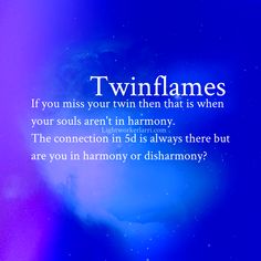 a blue and purple background with the words twinflames