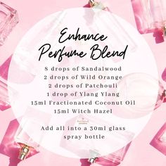 Essential Oil Perfume Recipes 20 Pheromone Essential Oil Blend, Diy Pheromone Perfume Essential Oils, Pheromone Perfume Diy, Homemade Perfume Recipes, Allure Perfume