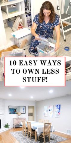 a woman is sitting on the floor in her living room