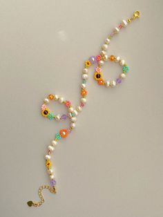 Freshwater Pearl Necklace Diy, Seed Bead Diy, Beads Necklace Design, Bead Jewelry Ideas, Diy Beaded Jewelry, Flower Pearl Necklace, Choker Pearl Necklace, Seed Bead Tutorials, Seed Beads Diy