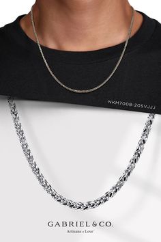 20 925 Sterling Silver Men's Wheat Chain Necklace 
NKM7008-20SVJJJ Classic Silver Wheat Chain Necklace, Luxury Silver Necklace With Wheat Chain, Luxury Silver Wheat Chain Necklace, Men Necklaces, Mens Necklaces, Sterling Silver Mens, Men's Necklace, Silver Man, Gifts For Men