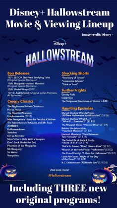 Disney+ Hallowstream Movie and Viewing Lineup (including THREE original programs for Halloween!) Fall Episodes Of Shows, Disney Channel Halloween, Spooky Buddies, Peculiar Children, Home For Peculiar Children