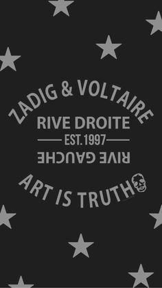 the logo for ladd & voltaire rive droite art is truth