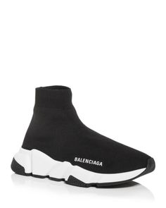 Balenciaga Women's Speed Knit High Top Sneakers Designer Winter Sneakers For Streetwear, Nike Sock Top, Black Balenciaga Sneakers, Tenis Balenciaga, Balenciaga Sneaker, Shoes Balenciaga, Sneaker Outfits Women, Black Balenciaga, Balenciaga Sneakers