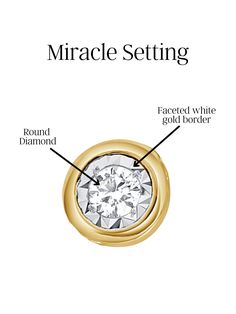 Elevate your style with the understated luxury of our Bezel-Set Miracle Diamond Ring. Designed with half-way diamond coverage, this ring offers just the right amount of sparkle for any occasion. The miracle setting uses a faceted plate of gold around the diamond to enhance the diamond's appearance, creating an illusion of a larger stone. Perfect for those who love making a bold yet elegant statement, this ring adds timeless brilliance to any ensemble, making it a versatile and sophisticated addi Timeless White Diamond Ring With Bezel Setting, White Cubic Zirconia Diamond Ring With Bezel Setting, Bezel Diamond Ring, Bezel Diamond Rings, Tennis Jewelry, Bezel Bracelet, Diamond Huggie Earrings, Diamond Tennis Necklace, Bezel Necklace