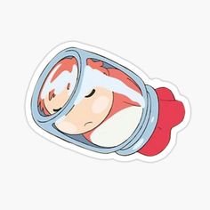 Cute Anime Stickers Aesthetic, Ponyo Stickers Printable, Ponyo Cute, Totoro Stickers, Studio Ghibli Stickers, Cute Anime Stickers, Ponyo Studio Ghibli, Ghibli Stickers, Personajes Studio Ghibli