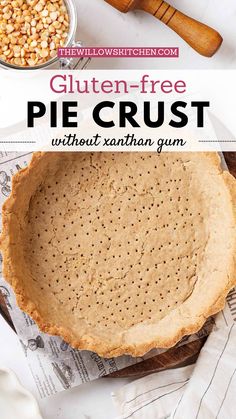 Photo of pre-baked Gluten-free Pie Crust Pie Crust From Scratch, Gluten Free Holiday Recipes, Perfect Pumpkin Pie, Delicious Holiday Desserts, Gluten Free Dough, Pie Dough Recipe, Gluten Free Pie Crust, Pies Recipes, Gluten Free Crust