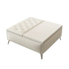 an image of a white ottoman bed