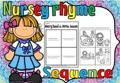 an image of a nurse themed printable worksheet for the nursery rhyme sequence