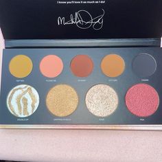 Morphe Complexion Pro Face Palette, Meredith Duxbury, Makeup Morphe, Morphe Makeup, Makeup Pallets, Gold Copper, Palm Of Your Hand, Pink Coral, Silk Slip