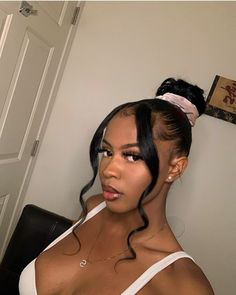 Hair Laid, Sleek Ponytail, Ponytail Styles, Baddie Hairstyles, Black Girls Hairstyles, Aesthetic Hair