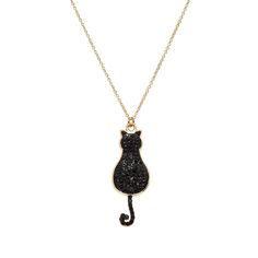 PRICES MAY VARY. CAT NECKLACE SIZE : Cat pendant size 0.59 inch * 1.38 inch, Weight: about 5g. Chain Length:15.75 inches+ 3.15 inches (extension chain). RECOMMEND IT TO CAT LOVERS : Cat lovers will love this cat necklace. You can also buy it in memory of your family and this is a reminder of how much they are part of your life and connectedness to so many wonderous times together. WONDERFUL DESIGN INSPIRATION : Cats keep us company through the long years and make us feel less lonely. This cat ne Cat Lovers Gifts, Mom Black, Cat Pendant, Cat Pendants, Cat Jewelry, Cat Necklace, Necklace Size, Necklace Sizes, Cat Lover Gifts