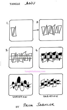 some type of drawing with different shapes and sizes