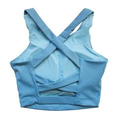 Teal Blue Crop Top Sports Bra Tank – Runner Island® Light Blue Crop Top, Womens Crop Top, Shorts Design, Bra Tank Top, Swimming Sport, Bra Tank, Tank Top Bras, Blue Crop Tops, Running Fashion