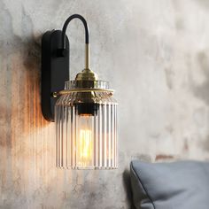 a light that is on the side of a wall