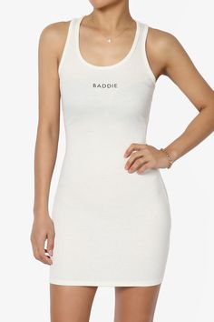 Elevate your summer look with this Casual Racerback Bodycon Tank Dress.Featuring a sleeveless design, graphic print, and lightweight knit fabric, it's perfect for casual outings and beach days.Pair with sandals or a denim jacket for a trendy, effortless style.Ideal for women seeking stylish, comfortable, and versatile summer dresses.TheMogan Junior's Casual Racerback Bodycon Tank Dress is perfect for summer outings.Sleeveless, lightweight ribbed fabric, and graphic print for a trendy, comfortabl Bodycon Tank Dress, Summer Mini Dress, Mini Tank Dress, Mini Dresses Summer, Beach Days, Lightweight Knit, Ribbed Fabric, 15 Dresses, Tank Dress