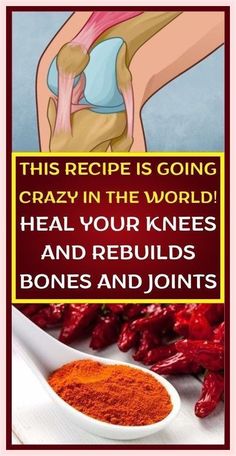 TO STRENGTHEN THE KNEES, REBUILD CARTILAGES AND LIGAMENTS -AMAZING DRINK RECIPE Knee Bones, Bloated Belly, Nerve Pain Relief, Natural Health Remedies, Natural Home Remedies, Knee Pain, Warning Signs, Health Remedies, Herbal Remedies