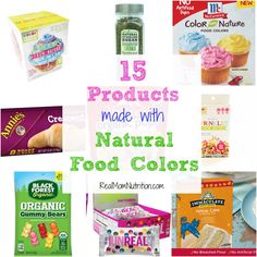 the top 15 products made with natural food colors for kids and toddlers to choose from