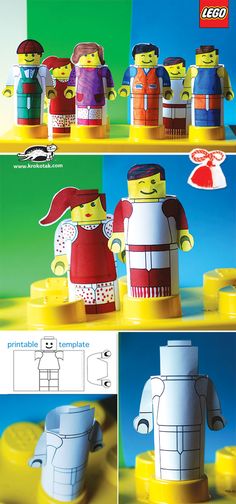 the instructions for how to make lego people