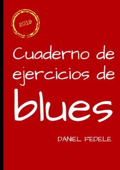 a red book cover with the words blue's written in spanish and english on it