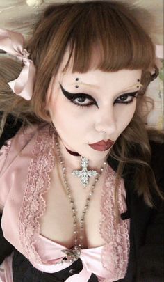 #pastelgoth #pastelgothoutfit #victoriangoth #coquette #pink #fashion #lacedresses #bows Pink Goth Makeup, Goth Coquette, Pink Goth, Dream Aesthetic, Coquette Pink, Dream Girl, Goth Outfits, Aesthetic Makeup