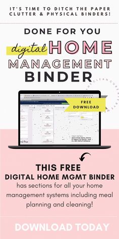 the ultimate guide to digital home management info sheet for your business or office, with text overlaying it's all you need