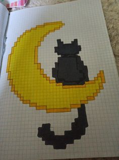 an open book with some type of pixel art on it