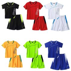 Click Here to New Arrivals More Categories New Arrivals Hot Sales On Sales Baby Clothing Girls Outfit&Sets Girls Dresses Girls Costumes Girls Leggings Girls Swimwears GirlsTop&T-shirts Womens Fashion Sexual Wellness   Kids Breathable 2 Pieces Sport Suit Summer T-Shirt Round Neck Shorts Set                                     Set Include: 1Pc Boys Sport Top, 1Pc Boys Sport Short Condition: New with tag Material: Polyester Features: 2Pcs Kids Boys Net Sport Suit Short Sleeve Sport Print Top Elasti Sportswear Outfits, Fitness Outfits, Soccer Outfits, Girls Swimwear, Football Uniforms, Girls Sleepwear, Active Outfits, Sports Prints, Sport Top