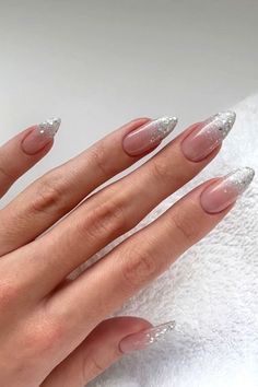 Tiara Tattoo, Birthday Nail Designs, March Nails, Unghie Sfumate, December Nails, Wedding Nails Glitter, January Nails, February Nails, Winter Nails Acrylic