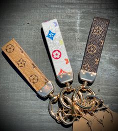 Designer Inspired Key Ring Strap - Horse Country Trading Company Ring Decoration, Horse Country, Leather Key Ring, Car Freshies, Jewelry Design Inspiration, Leather Keyring, Book Stationery, Knitted Poncho, Leather Key