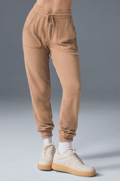 Casual Cashmere Bottoms With Ribbed Waistband, Athleisure Sweatpants For Relaxation, Alo Yoga Fall Loungewear Activewear, Fall Cashmere Sweatpants For Loungewear, Fall Straight Leg Loungewear Activewear, Athleisure Straight Leg Sweatpants For Relaxation, Casual Cashmere Sweatpants For Fall, Casual Fall Cashmere Sweatpants, Cozy Fit Athleisure Sweatpants For Relaxation