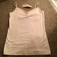 2 New Tank Tops With Tags They Both Fit The Same Size ( Different Brands) Size Small/Medium 1. Beige Tank Top By Personal Identity- Has Adjustable Strap Length - Marked As Medium Size- Original Price $16- 2. Gray Cami Tank Top- By Mossimo Supply Co. - Original Price $14.99 Casual Gray Cotton Camisole, Beige Tank Top, Personal Identity, New Tank, Tank Top Cami, Cami Tanks, Medium Size, Tank Tops Women, Tank Top