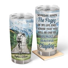 Someday When The Pages Of My Life Reading Couple Gift Personalized Stainless Steel Tumbler Camping Couple, Morning Commute, Camping Adventure, Leather Passport Cover, Personalized Tumbler, Custom Tumbler, Couple Gift, Personalized Tumblers, Cup Holders